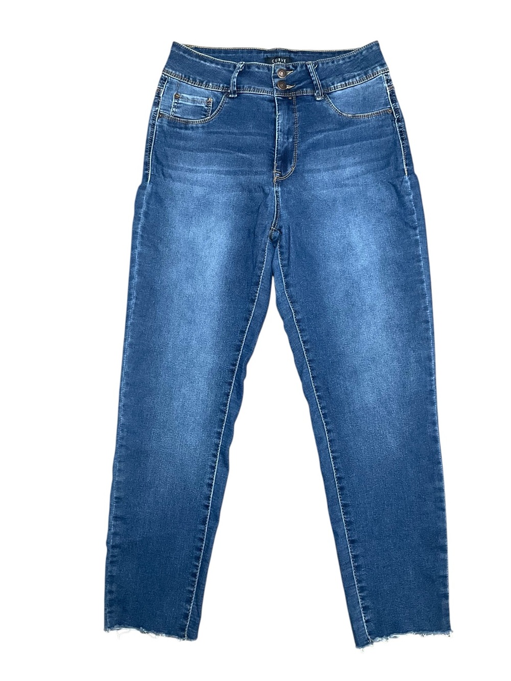 Curve Appeal Women’s Denim Jeans Classic High-Rise Blue Size 10/30 EUC